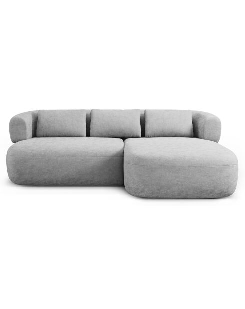 Canapé D'Angle Droit Estro 3 Places argenté - 200x145x73 cm