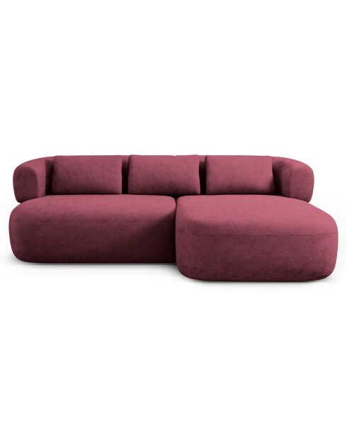 Canapé D'Angle Droit Estro 3 Places cerisier - 200x145x73 cm