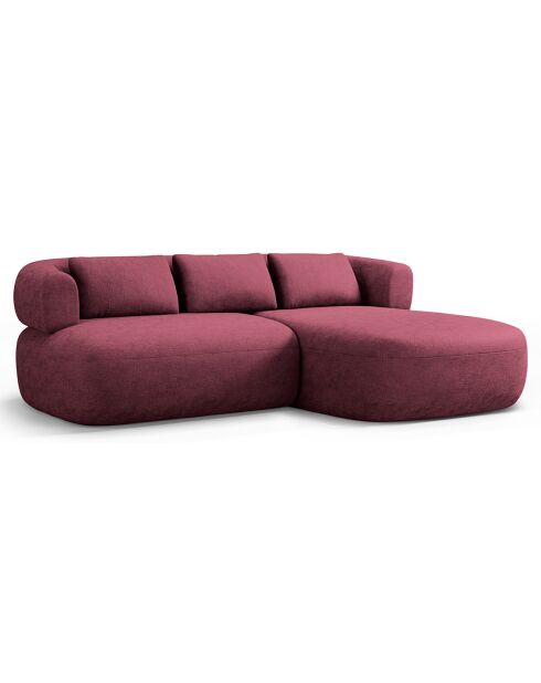 Canapé D'Angle Droit Estro 3 Places cerisier - 200x145x73 cm