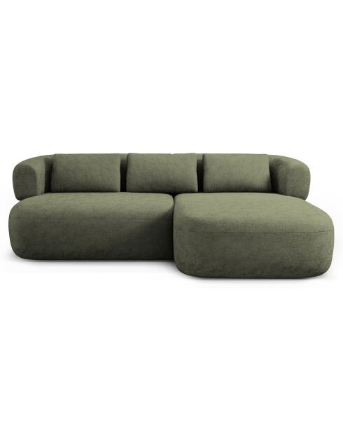 Canapé D'Angle Droit Estro 3 Places vert - 200x145x73 cm