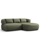 Canapé D'Angle Droit Estro 3 Places vert - 200x145x73 cm
