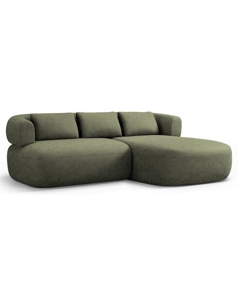 Canapé D'Angle Droit Estro 3 Places vert - 200x145x73 cm