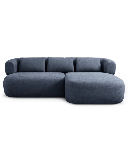 Canapé D'Angle Droit Estro 3 Places bleu foncé - 200x145x73 cm