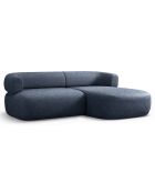 Canapé D'Angle Droit Estro 3 Places bleu foncé - 200x145x73 cm