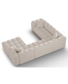 Canapé D'Angle Gauche Panoramique Modulable Arden 6 Places beige - 330x238x70 cm