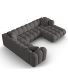 Canapé D'Angle Gauche Panoramique Modulable Arden 6 Places gris - 330x238x70 cm