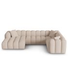 Canapé D'Angle Droit Panoramique Modulable Arden 6 Places cappuccino - 330x238x70 cm