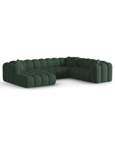 Canapé D'Angle Droit Panoramique Modulable Arden 6 Places vert de mer - 330x238x70 cm