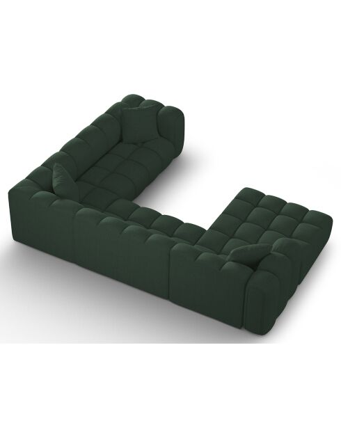 Canapé D'Angle Droit Panoramique Modulable Arden 6 Places vert de mer - 330x238x70 cm