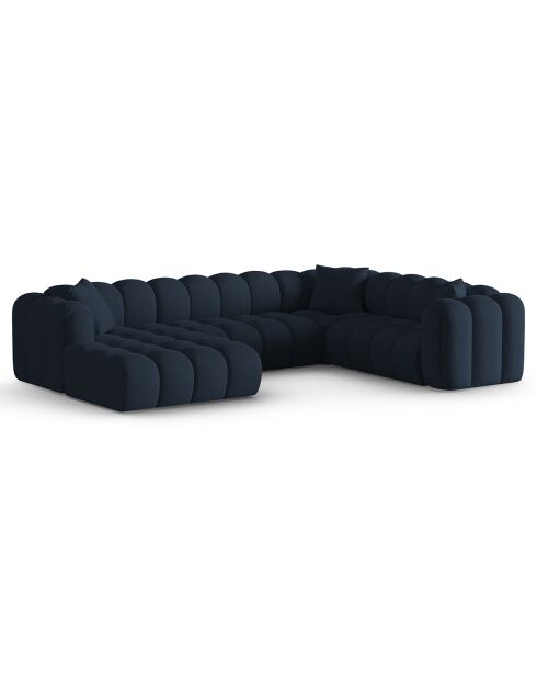 Canapé D'Angle Droit Panoramique Modulable Arden 6 Places bleu roi - 330x238x70 cm