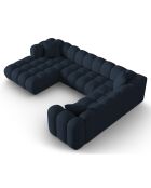 Canapé D'Angle Droit Panoramique Modulable Arden 6 Places bleu roi - 330x238x70 cm