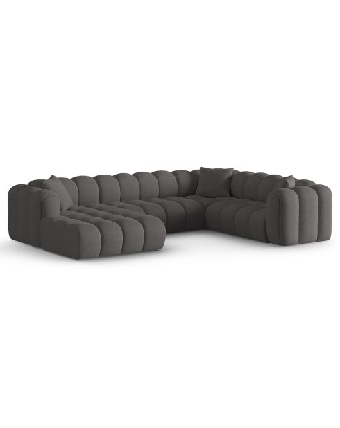 Canapé D'Angle Droit Panoramique Modulable Arden 6 Places gris - 330x238x70 cm