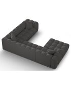 Canapé D'Angle Droit Panoramique Modulable Arden 6 Places gris - 330x238x70 cm