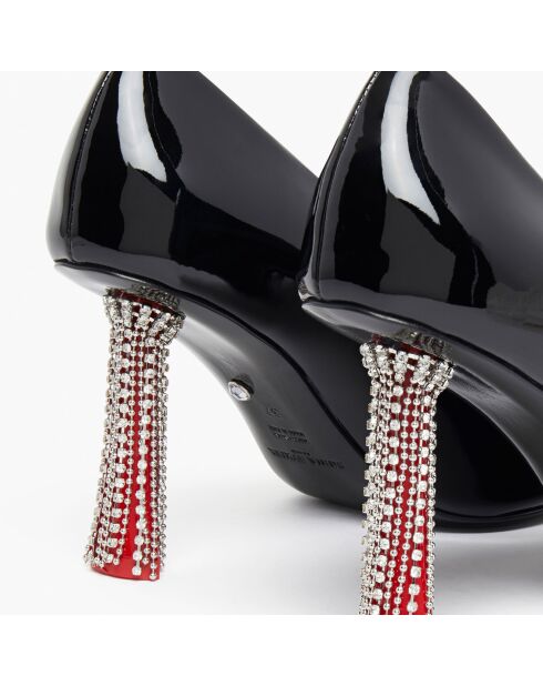 Escarpins en Cuir verni Valence noirs - Talon 8 cm
