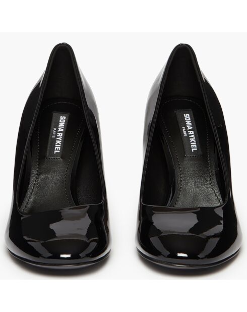 Escarpins en Cuir verni Valence noirs - Talon 8 cm