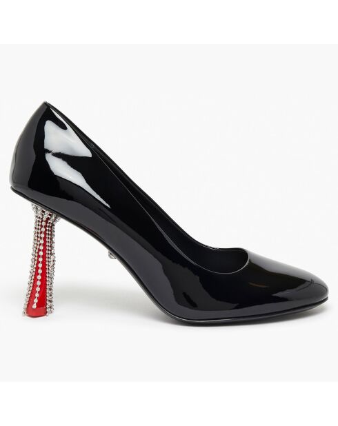 Escarpins en Cuir verni Valence noirs - Talon 8 cm