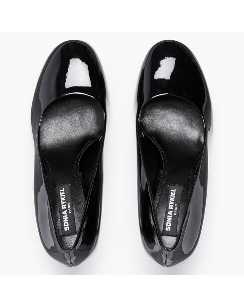 Escarpins en Cuir verni Valence noirs - Talon 8 cm