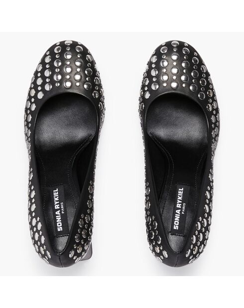 Escarpins en Cuir Honfleur noirs - Talon 8.5 cm
