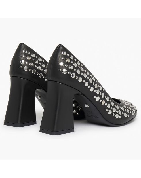 Escarpins en Cuir Honfleur noirs - Talon 8.5 cm