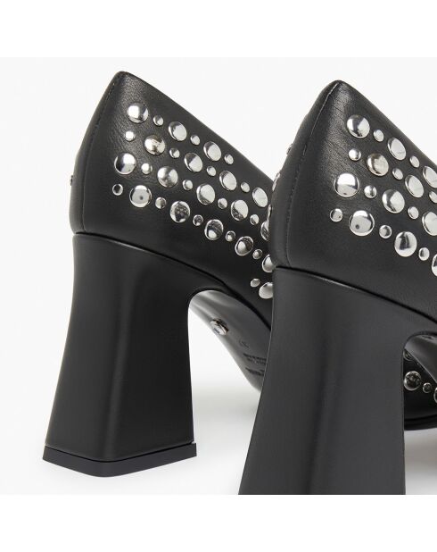 Escarpins en Cuir Honfleur noirs - Talon 8.5 cm