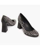 Escarpins en Cuir Honfleur noirs - Talon 8.5 cm