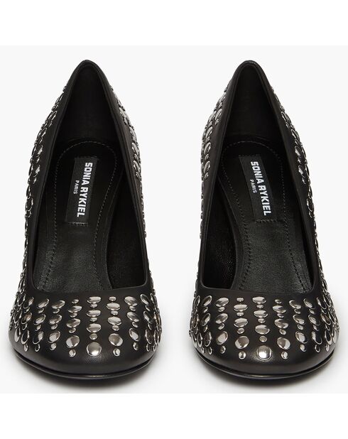 Escarpins en Cuir Honfleur noirs - Talon 8.5 cm