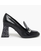 Escarpins en Cuir Honfleur noirs - Talon 8.5 cm