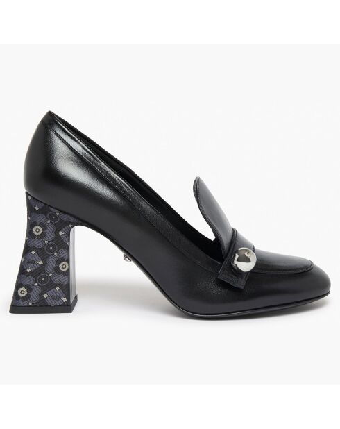 Escarpins en Cuir Honfleur noirs - Talon 8.5 cm