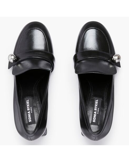 Escarpins en Cuir Honfleur noirs - Talon 8.5 cm