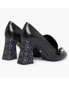 Escarpins en Cuir Honfleur noirs - Talon 8.5 cm