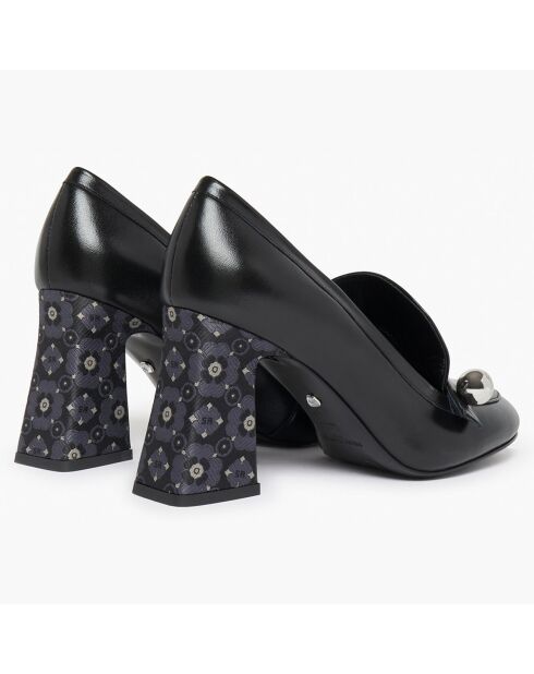 Escarpins en Cuir Honfleur noirs - Talon 8.5 cm
