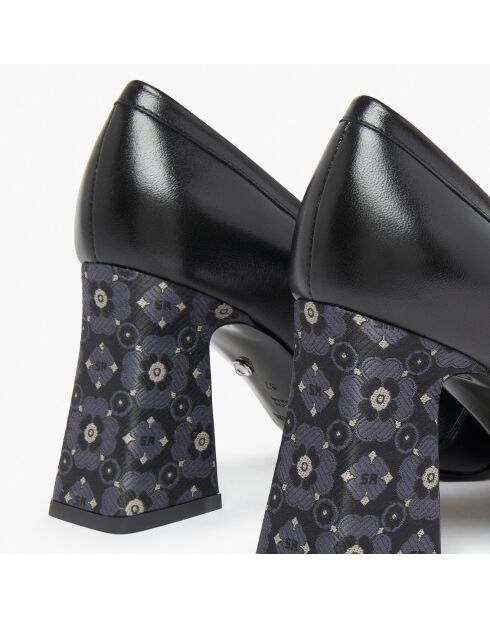 Escarpins en Cuir Honfleur noirs - Talon 8.5 cm
