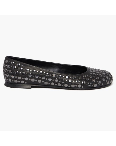 Ballerines en Cuir Beaune noires