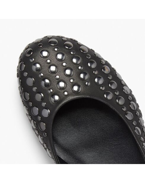 Ballerines en Cuir Beaune noires
