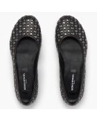 Ballerines en Cuir Beaune noires