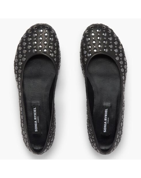 Ballerines en Cuir Beaune noires