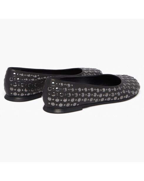 Ballerines en Cuir Beaune noires