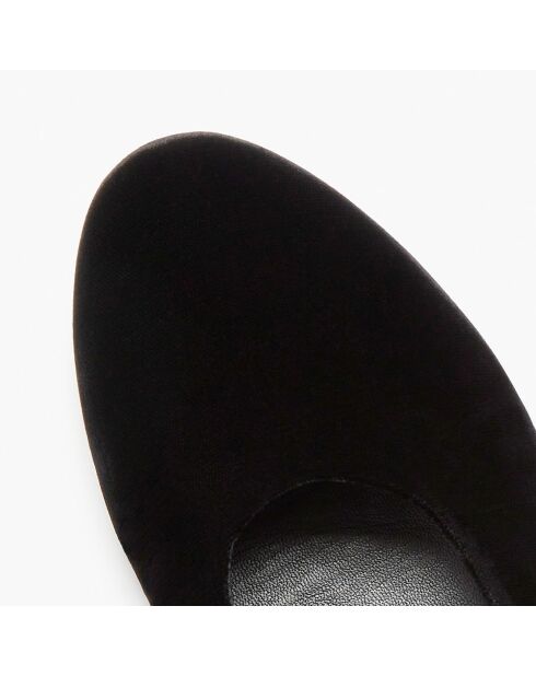 Ballerines en Velour Beaune noires
