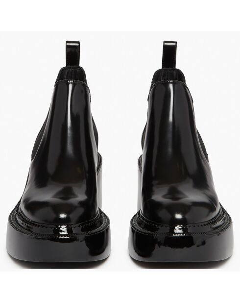 Chelsea boots en Cuir Montresor noires - Talon 6 cm