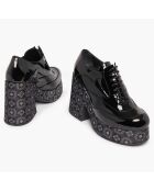 Richelieus en Cuir Anvillar noirs - Talon 11 cm