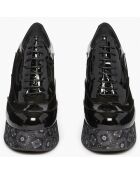 Richelieus en Cuir Anvillar noirs - Talon 11 cm