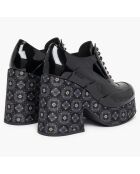 Richelieus en Cuir Anvillar noirs - Talon 11 cm