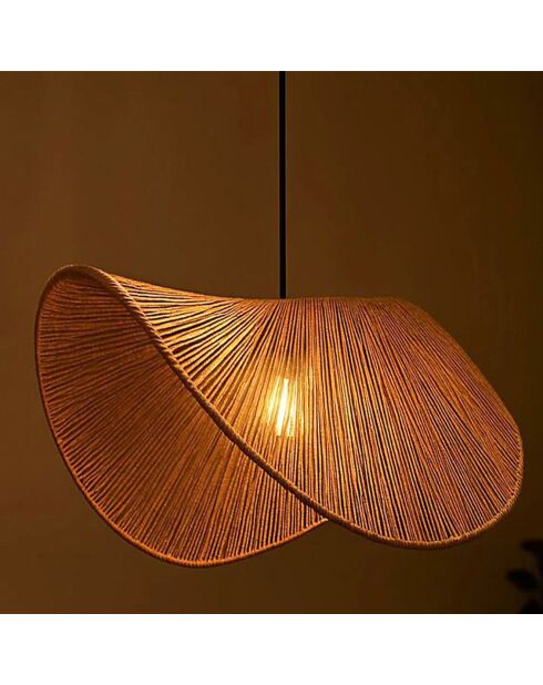 Lustre BK075 jaune moutarde - 50x18 cm