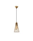 Suspension Gridus dorée - 14x14x124 cm