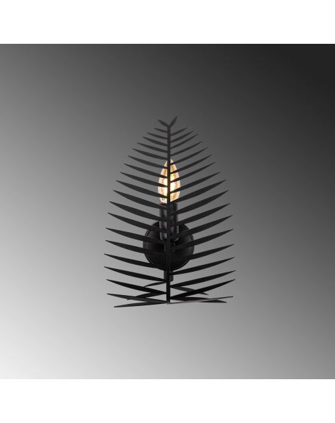 Applique murale Leaf noire - 20x30x8 cm