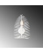 Applique murale Leaf blanche - 20x30x8 cm