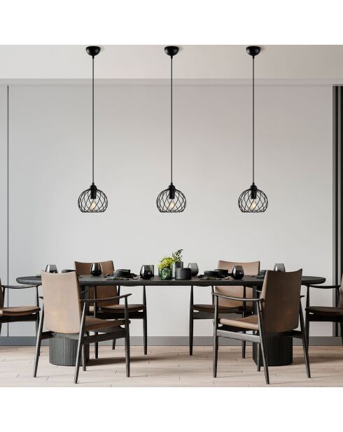 Suspension Nova noire - 20x20X115 cm