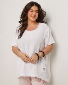 Top Zipo blanc