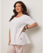 Top Zipo blanc