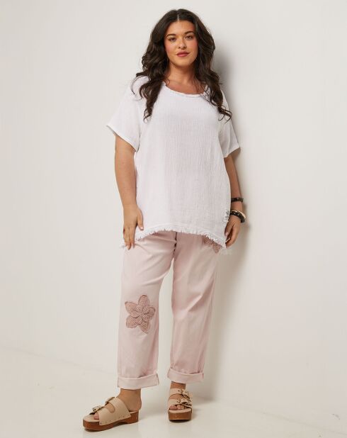 Top Zipo blanc